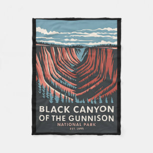 Couverture Polaire Canyon noir du parc national de Gunnison vintage