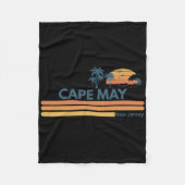 Couverture Polaire Cape May Beach New Jersey Summer Palm Tree Men Wom (Devant)