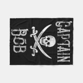 Couverture Polaire Capitaine Bob - Bateau de pirate personnalisé vint (Devant (Horizontal))