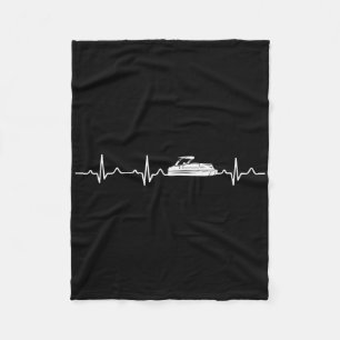 Couverture Polaire Capitaine de bateau ponton battement de coeur