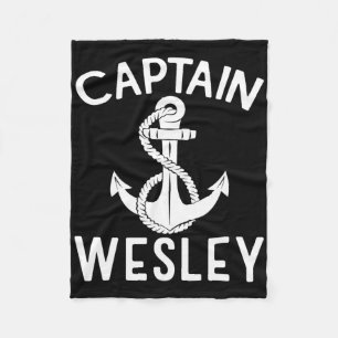 Couverture Polaire Capitaine Wesley Ancre Bateau Navire Yacht Voilier