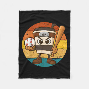 Couverture Polaire Cappuccino Ino Baseball mignonne Italien Brainrot