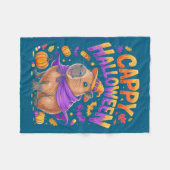 Couverture Polaire Cappy Halloween Capybara Witch (Devant (Horizontal))