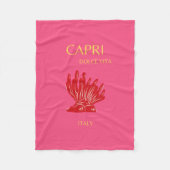Couverture Polaire Capri, Italie, rose (Devant)