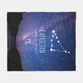 Couverture Polaire Capricorne | Constellation Zodiaque personnalisée (Devant (Horizontal))