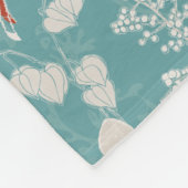 Couverture Polaire Capricorne Turquoise rétro Zodiac animal festif (Coin)