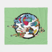 Couverture Polaire Captain Planet et les Planétètres Cercle Graphic (Devant (Horizontal))