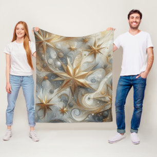 Couverture Polaire Capturer Art Hiver Scène & Cristaux de neige et de
