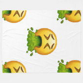 Couverture Polaire capuche émoji (Devant (Horizontal))