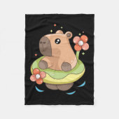 Couverture Polaire Capy Capybara Floatie Funny Xmas En Juillet Filles (Devant)