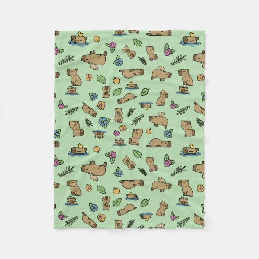 Couverture Polaire Capybara (Devant)