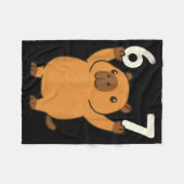 Couverture Polaire Capybara 67 Meme Six Seven Funny  (Devant (Horizontal))