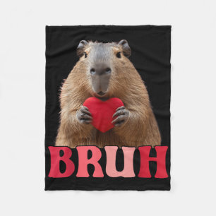 Couverture Polaire Capybara Bruh Mème Drôle Dire Ados Garçons Valenti