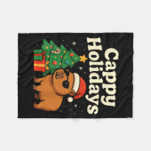 Couverture Polaire Capybara Christmas Shirt, Funny Capy Holidays  (Devant (Horizontal))