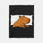 Couverture Polaire Capybara Favorite Sleepshirt Sleeng Pajamas Boys G (Devant)