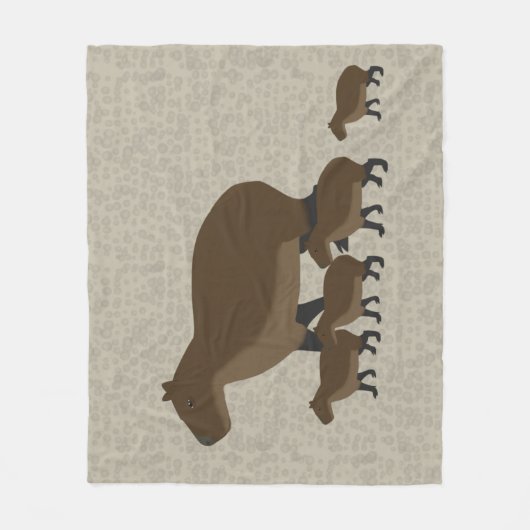 Couverture Polaire Capybara Fleece Blanket (Devant)
