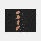 Couverture Polaire Capybara Joyeux Noël Capybaras Lover Casquette amu (Devant (Horizontal))