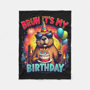 Couverture Polaire Capybara Kaiju fête d'anniversaire Japon Monster C