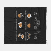 Couverture Polaire Capybara Lover Art Kids Funny Capybara (Devant (Horizontal))