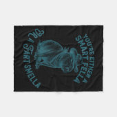 Couverture Polaire Capybara Smart Fella Fart Smella Funny Cowboy Humo (Devant (Horizontal))