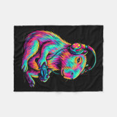 Couverture Polaire Capybara Video Games Gamer Funny Gaming Graphic Ki (Devant (Horizontal))