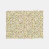 Couverture Polaire Capybaras en jaune (Devant (Horizontal))