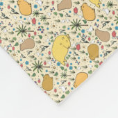 Couverture Polaire Capybaras en jaune (Coin)