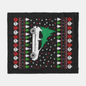 Couverture Polaire Car Christmas (Devant (Horizontal))