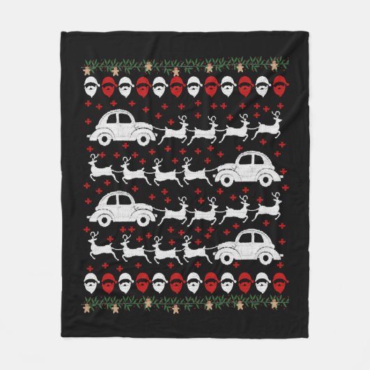 Couverture Polaire Car Christmas (Devant)