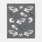 Couverture Polaire Car racing Fleece Blanket (Devant)