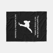 Couverture Polaire Caractère d'arts martiaux (Devant (Horizontal))