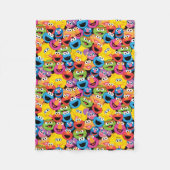 Couverture Polaire Caractère de rue Sésame Face au Motif (Devant)