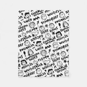 Couverture Polaire Caractères arachide Motif Graffiti