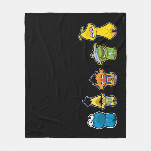 Couverture Polaire Caractères de rue Sésame Zombie (Devant)