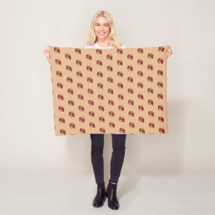 Couverture Polaire Caramel Automne Feuilles Automnes