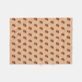 Couverture Polaire Caramel Automne Feuilles Automnes (Devant (Horizontal))