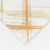 Couverture Polaire Caramel crème rayures blanches (Coin)