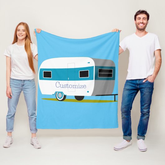 Couverture Polaire Caravan Camper RV Thunder_Cove (En situation)