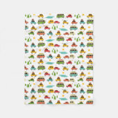 Couverture Polaire Caravane d'aventure de camping (Devant)