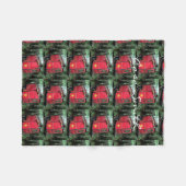 Couverture Polaire Caravane rouge Tzigane customisée Sur caravane (Devant (Horizontal))