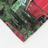 Couverture Polaire Caravane rouge Tzigane customisée Sur caravane (Coin)