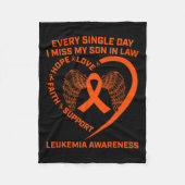 Couverture Polaire Carburant Ruban Leucémie Mémoire De Sensibilisatio (Devant)