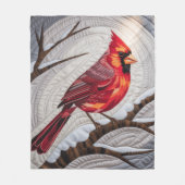 Couverture Polaire Cardinal Bird Fleece Blanket - Cardinal Rouge sur (Devant)