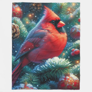 Couverture Polaire Cardinal de Noël/hiver