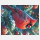 Couverture Polaire Cardinal de Noël/hiver (Devant (Horizontal))