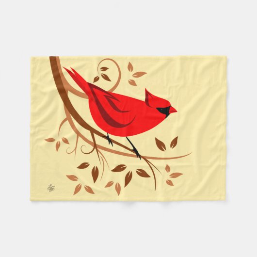 Couverture Polaire Cardinal rouge (Devant (Horizontal))