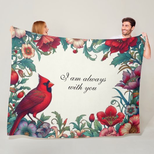 Couverture Polaire Cardinal Rouge Cadeaux Sympathy Keepsaké Memorial (En situation)