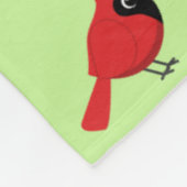 Couverture Polaire Cardinal Rouge Cardinal Cardinal aux Fleurs (Coin)