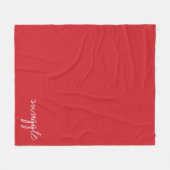 Couverture Polaire Cardinal rouge personnalisé (Devant (Horizontal))