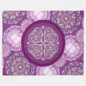 Couverture Polaire Cardinal rouge Rosace (Devant (Horizontal))